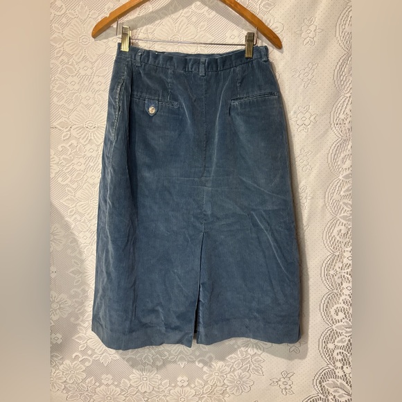 Ralph Lauren vintage maxi shirt in a blue corduroy - Picture 4 of 5